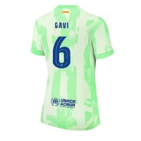 Camiseta Barcelona Paez Gavi #6 Tercera Equipación Replica 2024-25 para mujer mangas cortas